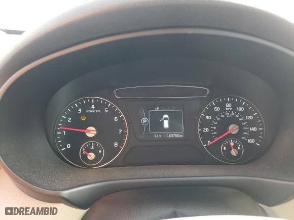 2016 Kia Sorento EX with VIN 5XYPH4A16GG004516, listed as a Copart auction lot 44593095 with 163,760 mi miles and Salvage Title. Bid and sale history available at carsss.com. Image 9.