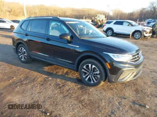 2024 Volkswagen Tiguan S with VIN 3VVRB7AX4RM077794, listed as a IAAI auction lot 41245832 with 12,007 mi miles and . Bid and sale history available at DreamBid. Image 1.