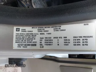 2009 GMC Canyon SLE1 z VIN 1GTDT13E398100890, wystawiony jako IAAI lot #42030572 z przebiegiem 160 181 mil mil oraz . Historia ofert i sprzedaży dostępna na DreamBid. Obrazek 9.