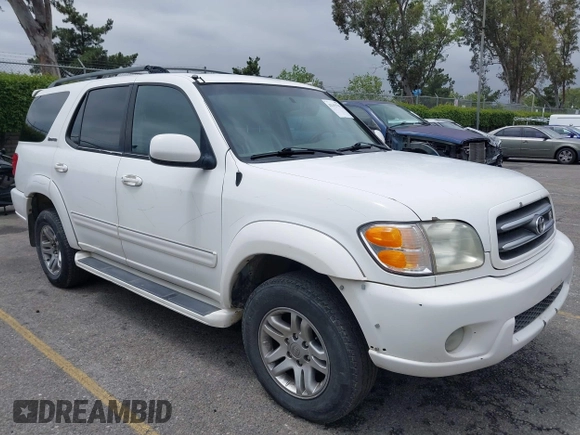2003 Toyota Sequoia Limited with VIN 5TDBT48A83S179698, listed as a IAAI auction lot 42193701 with 361,792 mi miles and . Bid and sale history available at DreamBid. Image 1.