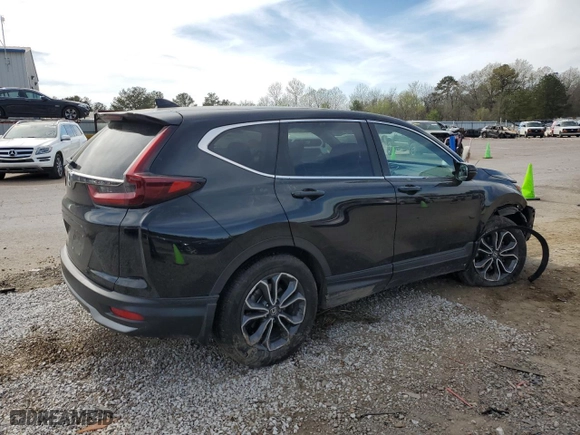 2021 Honda CR-V EX-L with VIN 5J6RW1H86ML008348, listed as a Copart auction lot 49609305 with 56,534 mi miles and Salvage Title. Bid and sale history available at carsss.com. Image 3.