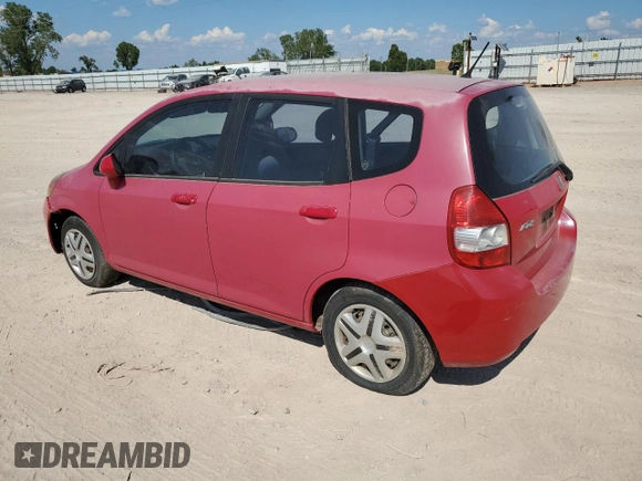 2007 Honda Fit with VIN JHMGD37407S038547, listed as a Copart auction lot 46415765 with Not provided miles and Salvage title. Bid and sale history available at DreamBid. Image 2.
