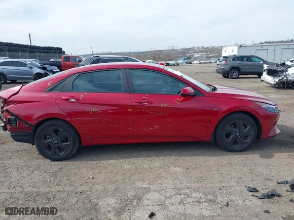 2023 Hyundai Elantra Preferred with VIN KMHLM4AG9PU432587, listed as a IAAI auction lot 41842918 with 35,140 mi miles. Bid and sale history available at carsss.com. Image 13.