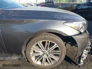 2018 Genesis G80 3.8L with VIN KMHGN4JE7JU262623, listed as a IAAI auction lot 41230215 with 94,006 mi miles. Bid and sale history available at carsss.com. Image 19.