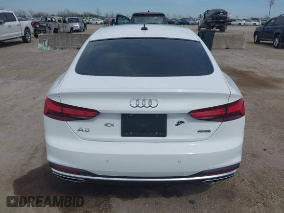 2021 Audi A5 Sportback Premium with VIN WAUABCF5XMA008431, listed as a IAAI auction lot 41801855 with 24,226 mi miles. Bid and sale history available at carsss.com. Image 16.
