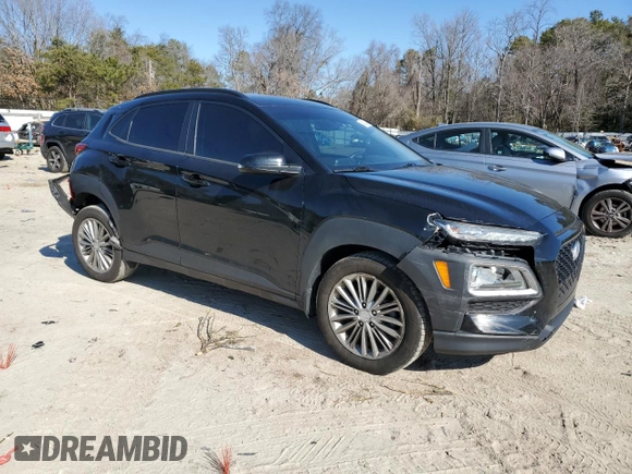 2019 Hyundai Kona SEL with VIN KM8K22AA0KU353612, listed as a Copart auction lot 45549715 with 59,064 mi miles and Salvage Title. Bid and sale history available at DreamBid. Image 4.