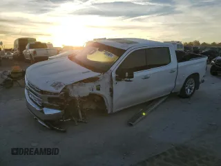 2021 Chevrolet Silverado 1500 LTZ with VIN 1GCUYGET6MZ232691, listed as a Copart auction lot 75749074 with 67,002 mi miles and Salvage Title. Bid and sale history available at DreamBid. Image 1.
