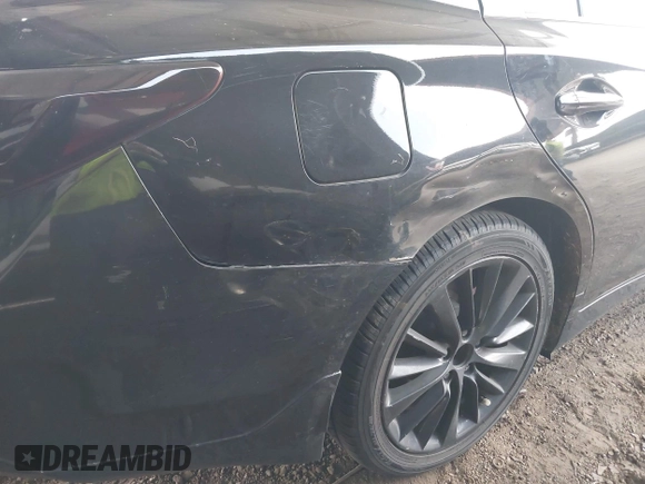 2019 Infiniti Q50 Luxe with VIN JN1EV7ARXKM593846, listed as a IAAI auction lot 42773548 with 57,165 mi miles and . Bid and sale history available at DreamBid. Image 6.