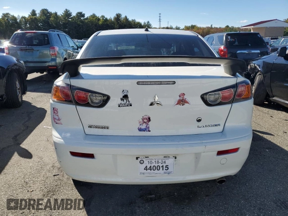2013 Mitsubishi Lancer GT with VIN JA32U8FW3DU010025, listed as a Copart auction lot 75362644 with 128,288 mi miles and Salvage Title. Bid and sale history available at carsss.com. Image 6.