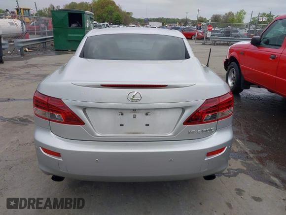 2011 Lexus IS 250 C with VIN JTHFF2C2XB2520729, listed as a IAAI auction lot 41952483 with 226,665 mi miles and . Bid and sale history available at DreamBid. Image 16.