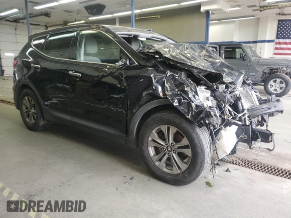 2016 Hyundai Santa Fe z VIN 5XYZT3LB8GG337601, wystawiony jako Copart lot #56130385 z przebiegiem Nie podano mil oraz Szkoda całkowita • Salvage title. Historia ofert i sprzedaży dostępna na DreamBid. Obrazek 4.