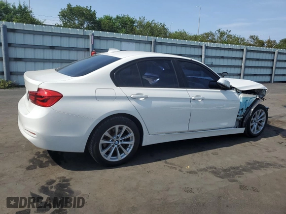 2018 BMW 3 Series 320i xDrive with VIN WBA8A3C55JA357532, listed as a Copart auction lot 57561015 with 46,876 mi miles and Salvage title. Bid and sale history available at DreamBid. Image 3.