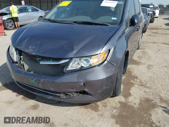 2015 Honda Odyssey LX with VIN 5FNRL5H29FB032327, listed as a IAAI auction lot 42052043 with 153,365 mi miles and . Bid and sale history available at DreamBid. Image 6.