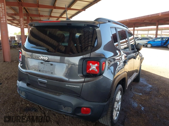 2020 Jeep Renegade Sport с VIN ZACNJAABXLPL61062, выставлен на аукционе IAAI как лот 42294424 с пробегом 45 950 миль миль и . История ставок и продаж доступна на DreamBid. Изображение 4.