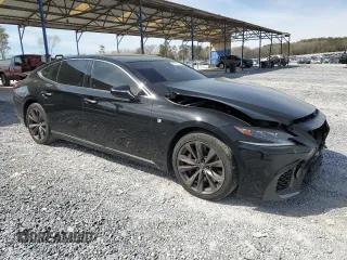 2018 Lexus LS with VIN JTHC51FF4J5004992, listed as a Copart auction lot 49701775 with 99,155 mi miles and Salvage Title. Bid and sale history available at carsss.com. Image 4.