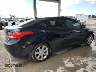 2013 Hyundai Elantra GLS with VIN 5NPDH4AE9DH334161, listed as a Copart auction lot 62475005 with 188,958 mi miles and Salvage title. Bid and sale history available at DreamBid. Image 3.