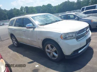 2011 Dodge Durango Citadel with VIN 1D4SE5GT2BC661394, listed as a IAAI auction lot 42579449 with 194,745 mi miles and . Bid and sale history available at DreamBid. Image 1.