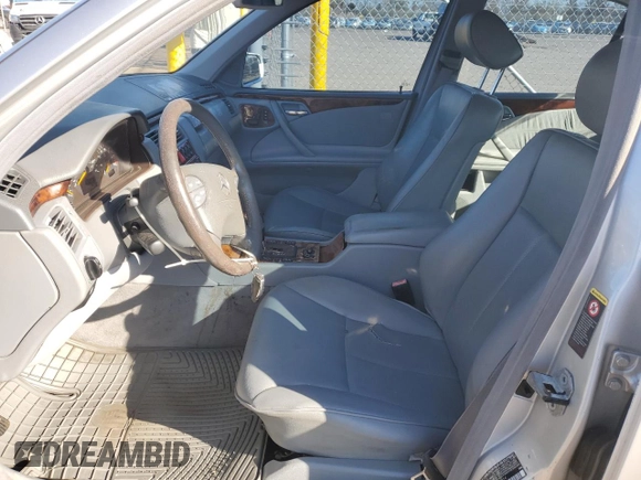 2002 Mercedes-Benz E-Class with VIN WDBJF82JX2X071254, listed as a Copart auction lot 50179635 with 126,870 mi miles and Salvage Title. Bid and sale history available at carsss.com. Image 7.
