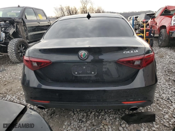 2017 Alfa Romeo Giulia Ti with VIN ZARFAECNXH7536474, listed as a Copart auction lot 86196034 with 87,461 mi miles and Salvage Title. Bid and sale history available at carsss.com. Image 6.