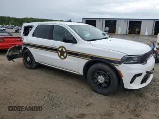 2024 Dodge Durango Special Service with VIN 1C4RDJFG0RC135075, listed as a Copart auction lot 59604385 with 21,619 mi miles and Salvage title. Bid and sale history available at DreamBid. Image 4.