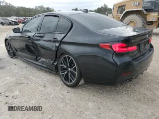 2022 BMW 5 Series M550i xDrive z VIN WBA13BK02NCH74485, wystawiony jako Copart lot #78734134 z przebiegiem 35 332 mil mil oraz Szkoda całkowita • Salvage title. Historia ofert i sprzedaży dostępna na DreamBid. Obrazek 2.