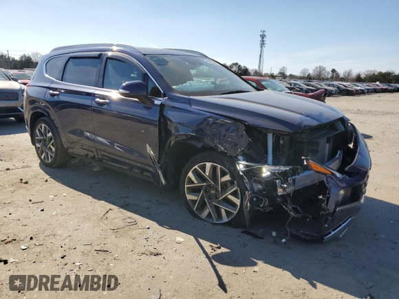 2023 Hyundai Santa Fe Calligraphy with VIN 5NMS54AL9PH576772, listed as a Copart auction lot 46833365 with 18,848 mi miles and Salvage Title. Bid and sale history available at carsss.com. Image 4.