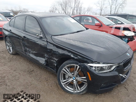 2017 BMW 3 Series 340i xDrive with VIN WBA8B7C37HK806636, listed as a IAAI auction lot 41995561 with 80,524 mi miles. Bid and sale history available at carsss.com. Image 1.