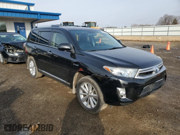 2012 Toyota Highlander Hybrid Limited with VIN JTEDC3EH7C2008609, listed as a Copart auction lot 47660465 with 193,756 mi miles and Clean Title. Bid and sale history available at carsss.com. Image 4.