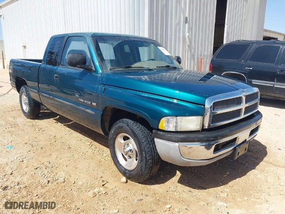 1999 Dodge Ram 1500 with VIN 3B7HC13Y0XG169104, listed as a IAAI auction lot 41936221 with 183,546 mi miles. Bid and sale history available at carsss.com. Image 1.