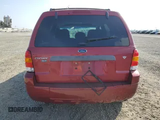 2007 Ford Escape XLT with VIN 1FMCU03147KB99005, listed as a Copart auction lot 76343974 with 142,759 mi miles and Salvage Title. Bid and sale history available at carsss.com. Image 6.