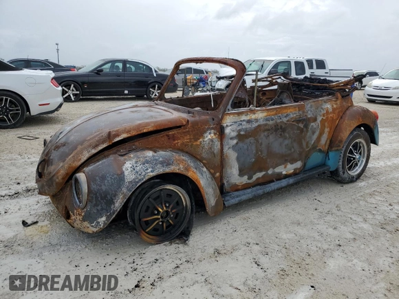 1976 Volkswagen Beetle with VIN 1562140285, listed as a Copart auction lot 79798664 with Not Provided miles and Non Repairable. Bid and sale history available at DreamBid. Image 1.