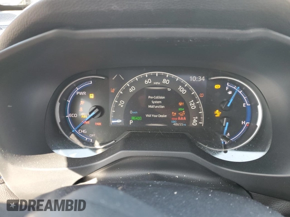 2021 Toyota RAV4 Hybrid XSE with VIN JTME6RFV8MD515368, listed as a Copart auction lot 49928325 with 48,655 mi miles and Salvage Title. Bid and sale history available at carsss.com. Image 9.