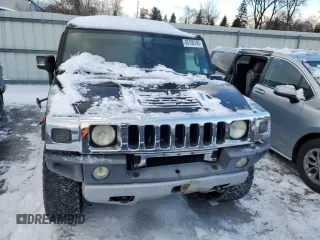 2008 Hummer H2 SUV with VIN 5GRGN23898H105094, listed as a Copart auction lot 45150195 with 146,159 mi miles and Salvage Title. Bid and sale history available at carsss.com. Image 5.