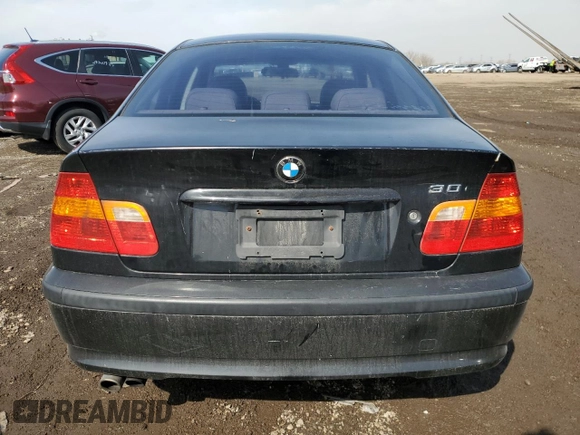 2003 BMW 3 Series 330i with VIN WBAEV53463KM27854, listed as a Copart auction lot 49250655 with 116,220 mi miles and Salvage Title. Bid and sale history available at carsss.com. Image 6.