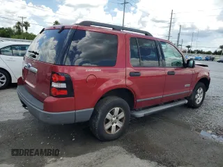 2006 Ford Explorer XLS with VIN 1FMEU62E46UA82351, listed as a Copart auction lot 62158805 with 166,860 mi miles and Salvage title. Bid and sale history available at DreamBid. Image 3.