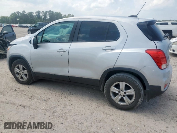 2020 Chevrolet Trax LS with VIN 3GNCJKSB0LL117242, listed as a Copart auction lot 59346525 with 106,347 mi miles and Salvage title. Bid and sale history available at DreamBid. Image 2.