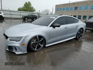 2017 Audi RS 7 Prestige z VIN WUAWAAFC8HN903853, wystawiony jako Copart lot #56004645 z przebiegiem 60 207 mil mil oraz Szkoda całkowita • Salvage title. Historia ofert i sprzedaży dostępna na DreamBid. Obrazek 1.