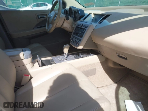 2007 Nissan Murano SL with VIN JN8AZ08W27W655484, listed as a IAAI auction lot 42160461 with 179,476 mi miles and . Bid and sale history available at DreamBid. Image 5.
