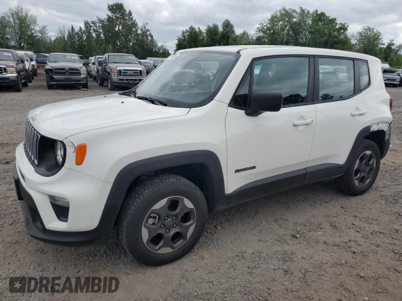 2022 Jeep Renegade Sport with VIN ZACNJDA1XNPN52105, listed as a Copart auction lot 61099065 with 1,184 mi miles and Clean title. Bid and sale history available at DreamBid. Image 1.