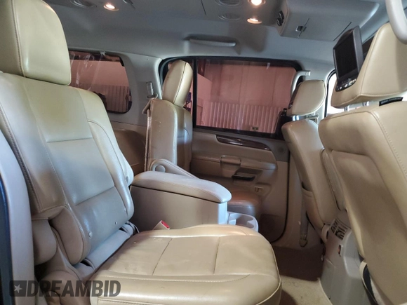 2014 Nissan Armada Platinum z VIN 5N1BA0NFXEN610416, wystawiony jako Copart lot #74033474 z przebiegiem 151 302 mil mil oraz Szkoda całkowita • Salvage title. Historia ofert i sprzedaży dostępna na DreamBid. Obrazek 11.