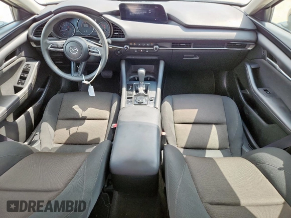 2020 Mazda 3 with VIN 3MZBPABL1LM127551, listed as a Copart auction lot 59587255 with 77,261 mi miles and Salvage title. Bid and sale history available at DreamBid. Image 8.