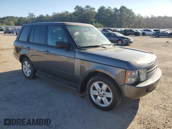 2005 Land Rover Range Rover with VIN SALMF11455A197801, listed as a Copart auction lot 75742914 with 157,851 mi miles and Salvage title. Bid and sale history available at DreamBid. Image 4.