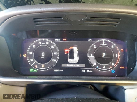 2019 Land Rover Range Rover Sport SE with VIN SALWG2RKXKA421512, listed as a Copart auction lot 83302044 with 102,845 mi miles and Salvage Title. Bid and sale history available at DreamBid. Image 9.
