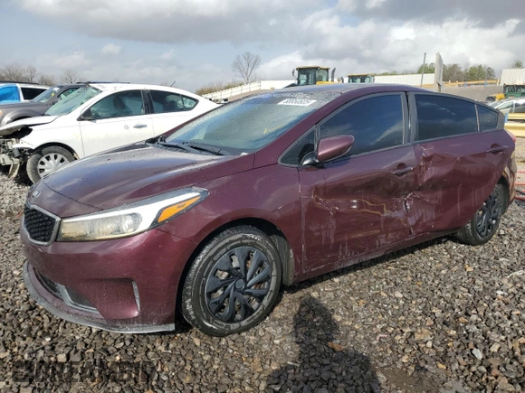2017 Kia Forte LX with VIN 3KPFK4A70HE081673, listed as a Copart auction lot 88950605 with 0 mi miles and Salvage Title. Bid and sale history available at carsss.com. Image 1.