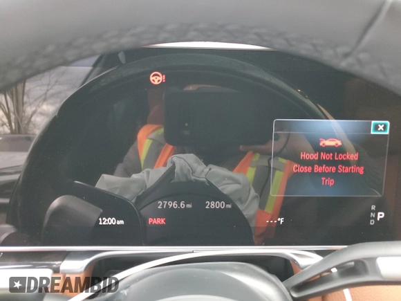 2024 Mercedes-Benz S 580e with VIN W1K6G6KB9RA304206, listed as a Copart auction lot 82554974 with 2,800 mi miles and Salvage Title. Bid and sale history available at DreamBid. Image 9.