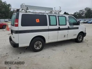2003 GMC Savana Cargo Van with VIN 1GTHG35U831199213, listed as a Copart auction lot 86549414 with 0 mi miles and Salvage Title. Bid and sale history available at carsss.com. Image 3.