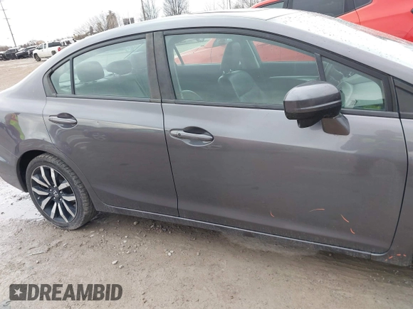2015 Honda Civic Sedan EX-L with VIN 19XFB2F91FE028279, listed as a IAAI auction lot 41844830 with 140,521 mi miles. Bid and sale history available at carsss.com. Image 13.