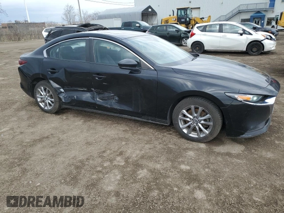 2019 Mazda 3 S Carbon Edition with VIN JM1BPBCM0K1124992, listed as a Copart auction lot 54590625 with 176,932 mi miles and Salvage title. Bid and sale history available at DreamBid. Image 4.