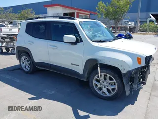 2017 Jeep Renegade Latitude with VIN ZACCJABB6HPE57027, listed as a IAAI auction lot 42561087 with 39,564 mi miles and . Bid and sale history available at DreamBid. Image 1.
