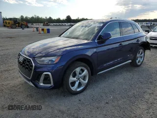 2024 Audi Q5 S line Premium Plus z VIN WA1EAAFY7R2088014, wystawiony jako Copart lot #57325045 z przebiegiem 5 231 mil mil oraz Szkoda całkowita • Salvage title. Historia ofert i sprzedaży dostępna na DreamBid. Obrazek 1.